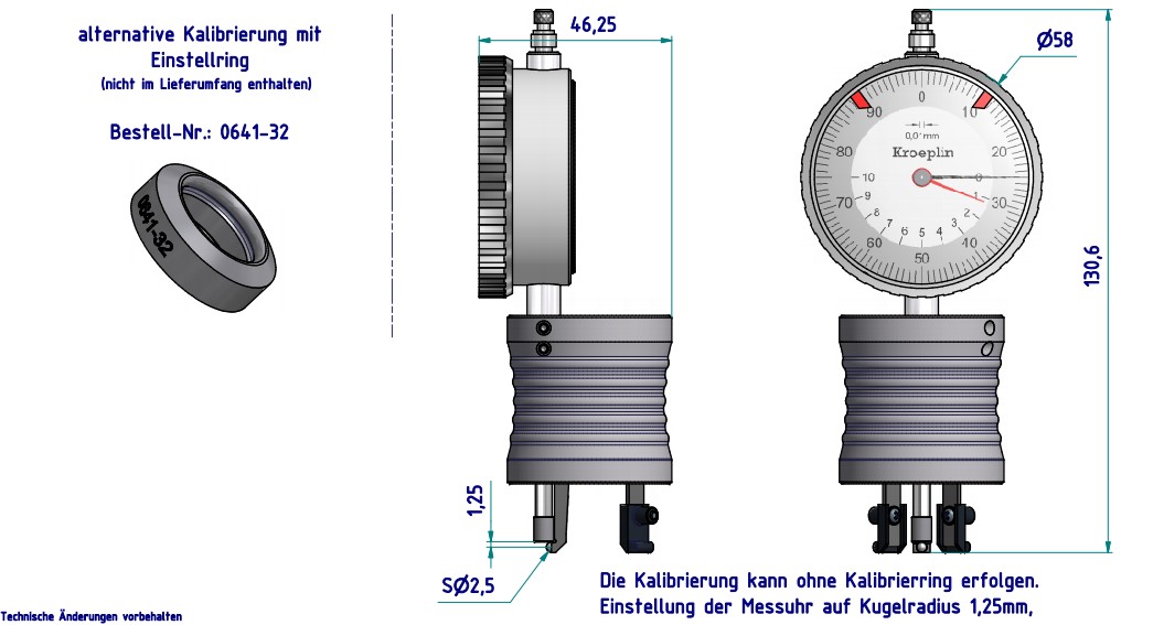 KROEPLIN喷雾罐专用卡规指针式A2105